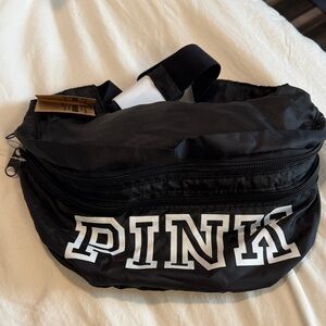 PINK Victoria's Secret Convertible Black Backpack